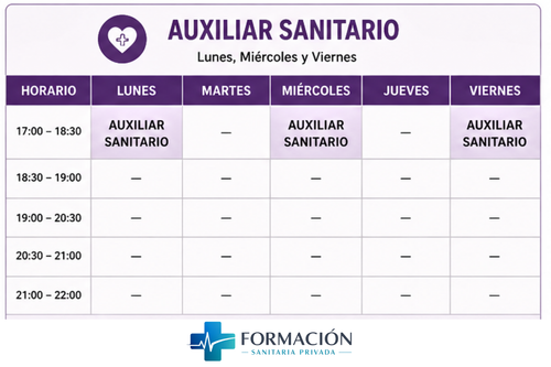 Curso Auxiliar Sanitario